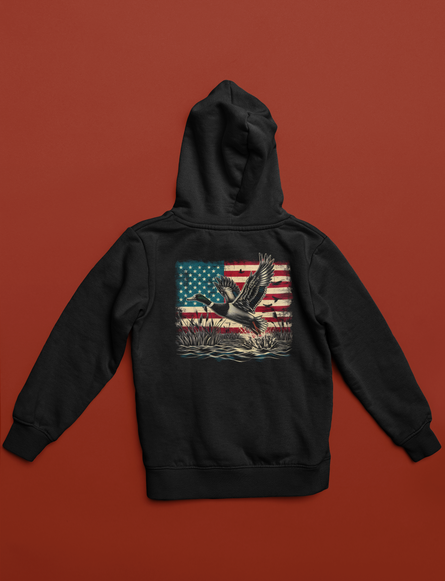 Patriotic Duck Hunting Hoodie