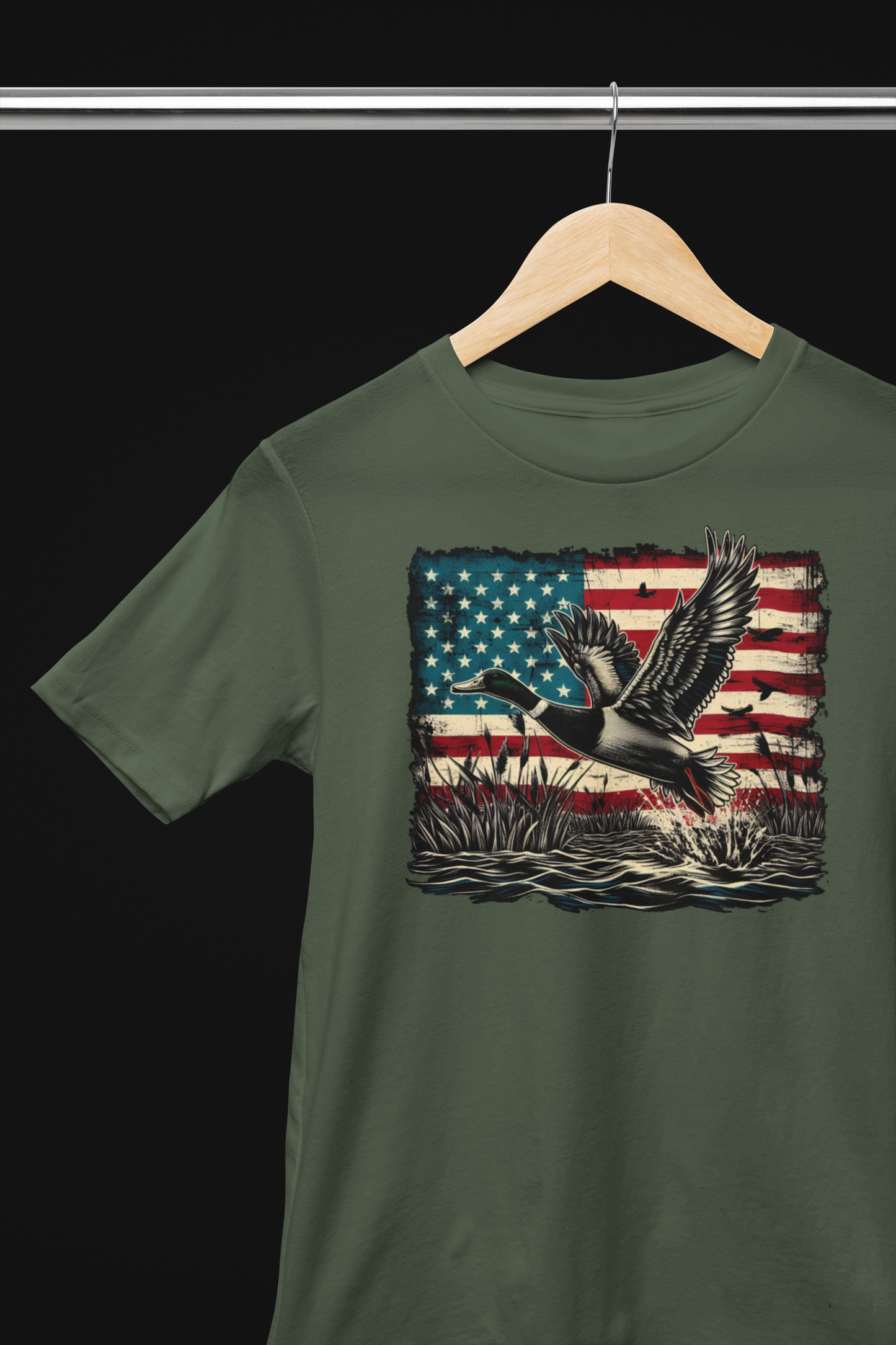 Patriotic Duck Hunting Tee