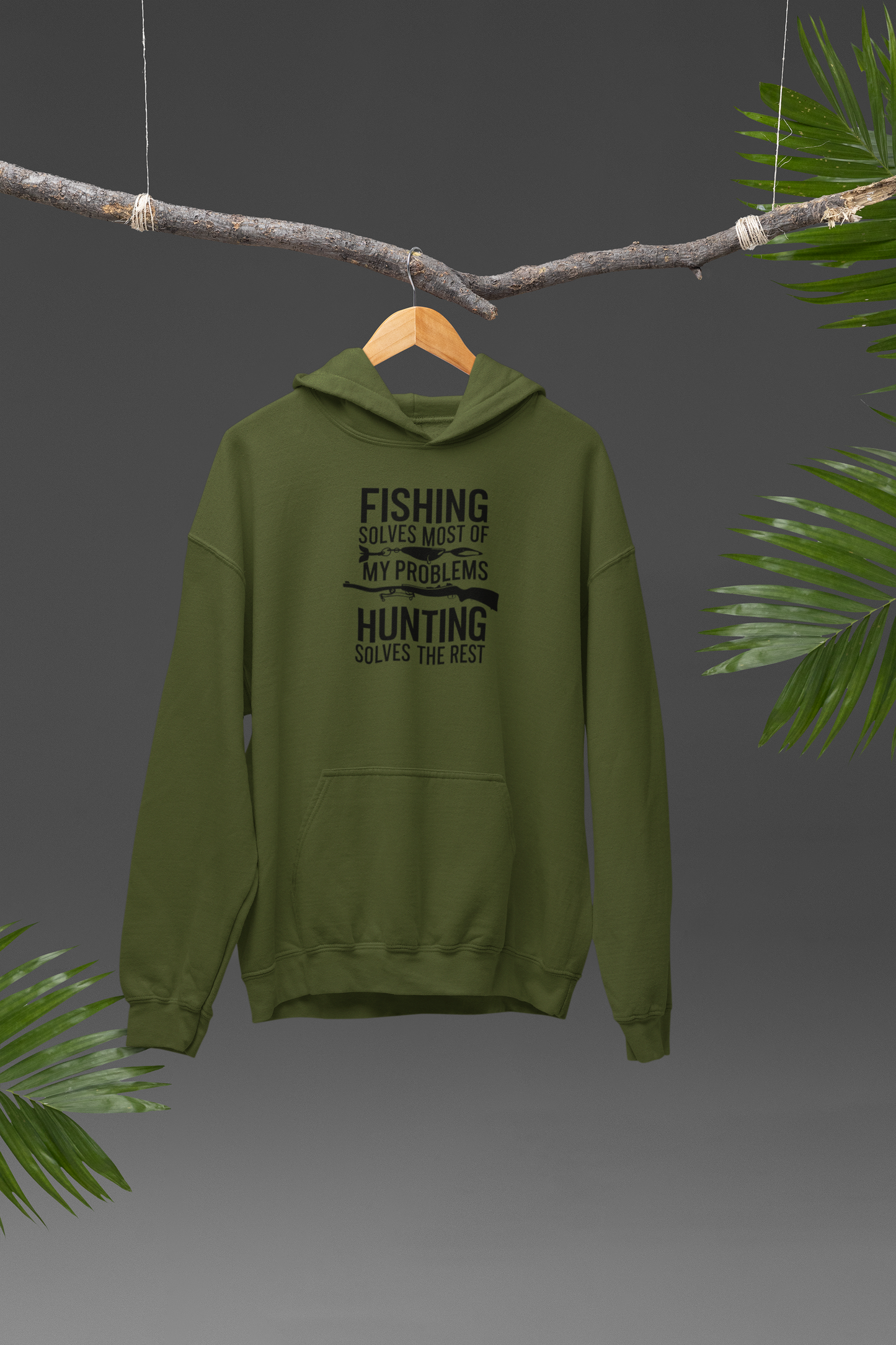 Fishing and Hunting Solves All My Problems! Hoodie