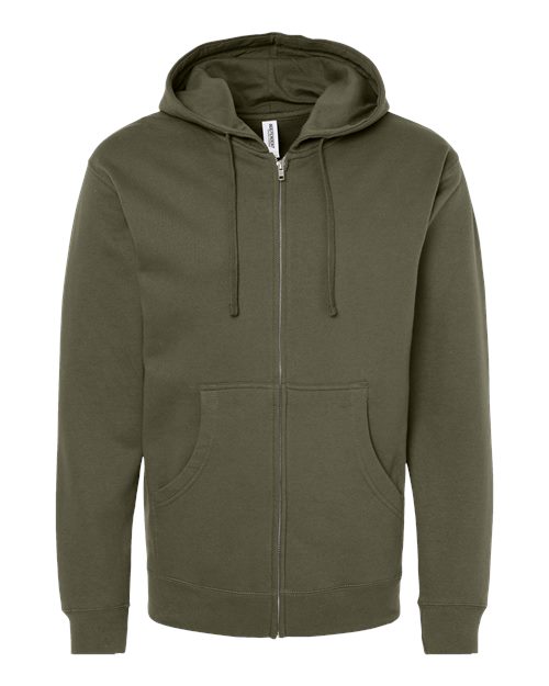 Independent Trading Co. Full Zip Hooded Sweatshirt