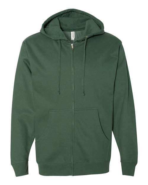 Independent Trading Co. Full Zip Hooded Sweatshirt