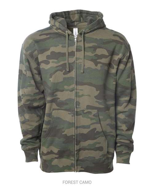 Independent Trading Co. Full Zip Hooded Sweatshirt