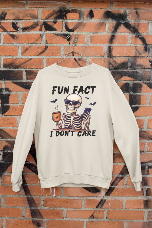 Fun Fact- I Don't Care Crewneck Sweatshirt