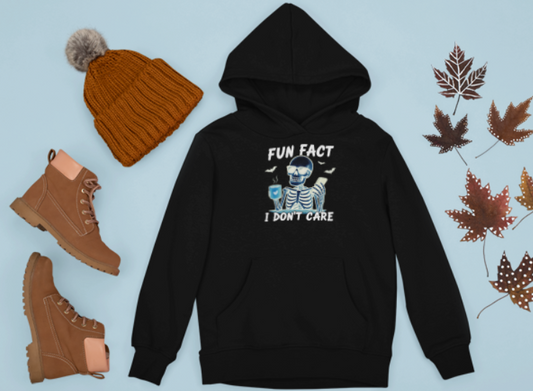 Fun Fact- I Don't Care Hoodie