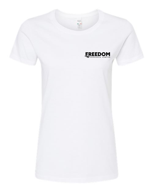 M&O Women's Gold Soft Touch T-Shirt w/ Logo