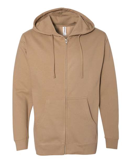 Independent Trading Co. Full Zip Hooded Sweatshirt